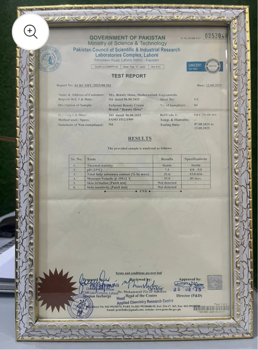 Zafrani whitening cream 500g Korean Imported