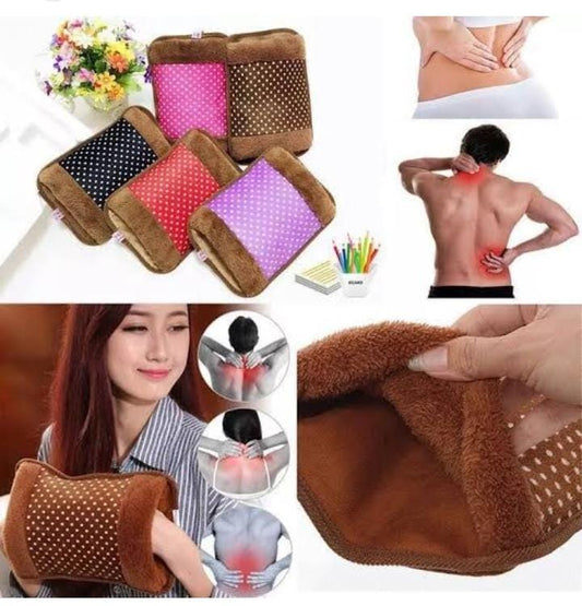 Electric hot water bag/heat pillow and pain remover